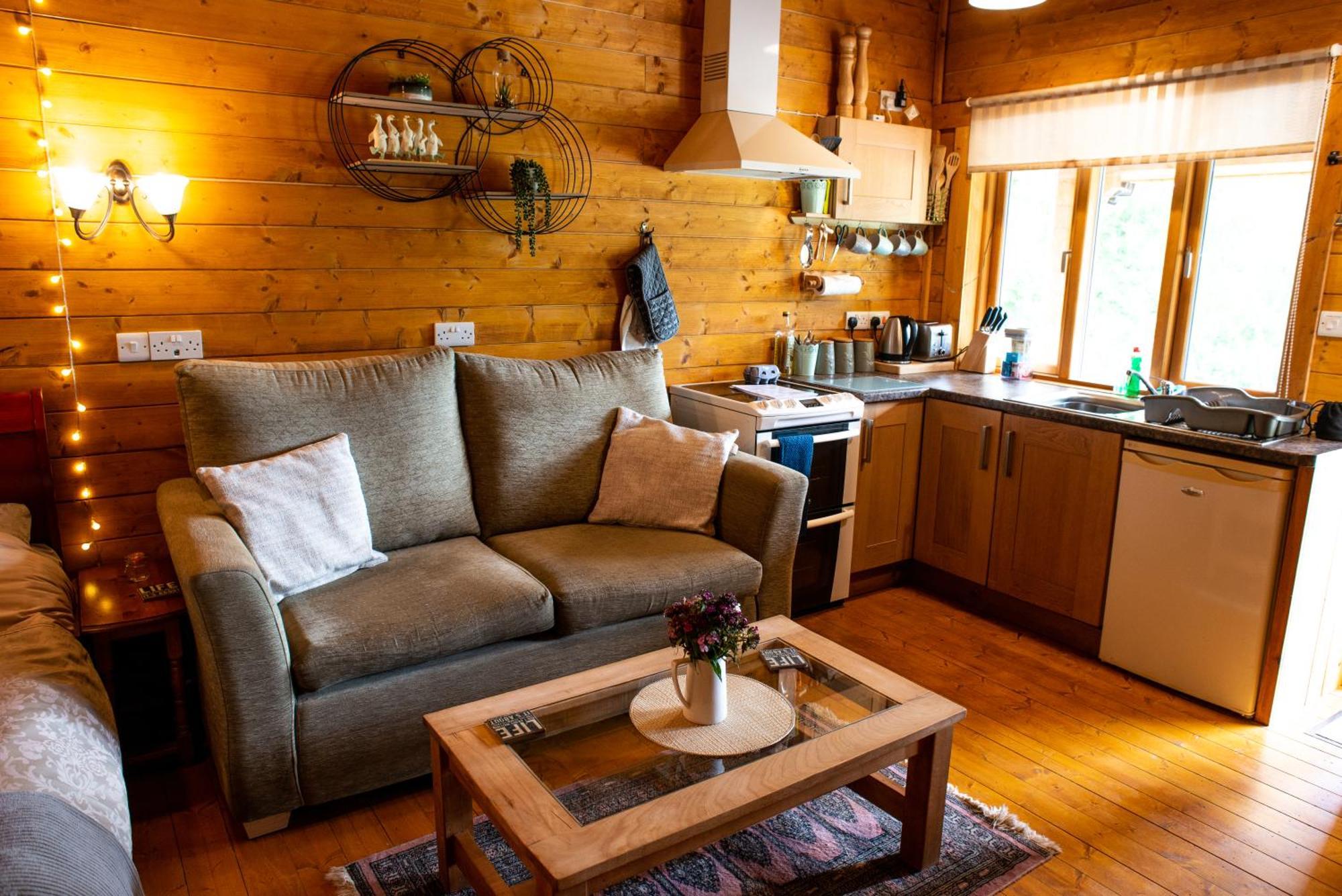 Cherry Cabin - Little Log Cabin In Wales Bettws Cedewain Eksteriør billede